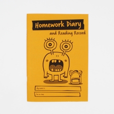 Silvine A5 Primary Homework Diary And Reading Record Book - 32 Page - Orange - Pack of 30